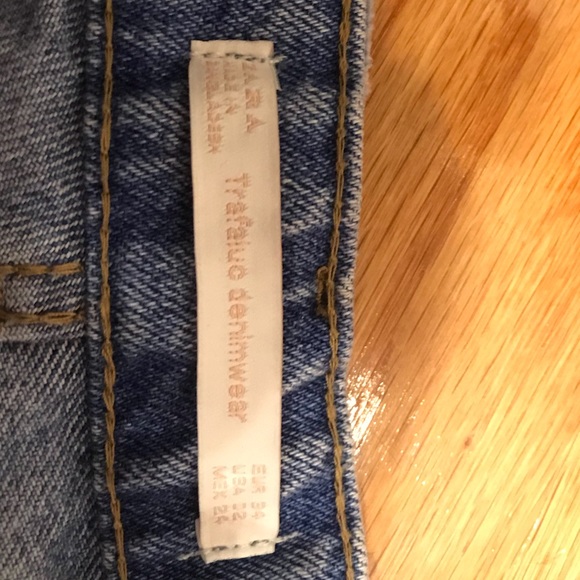 Zara denim cut off distressed frayed shorts - Picture 8 of 8